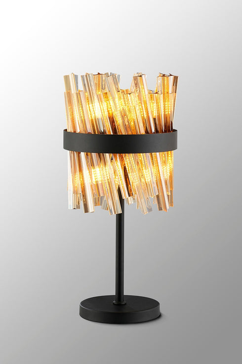 Kade Table Lamp 6 Light - Satin Black